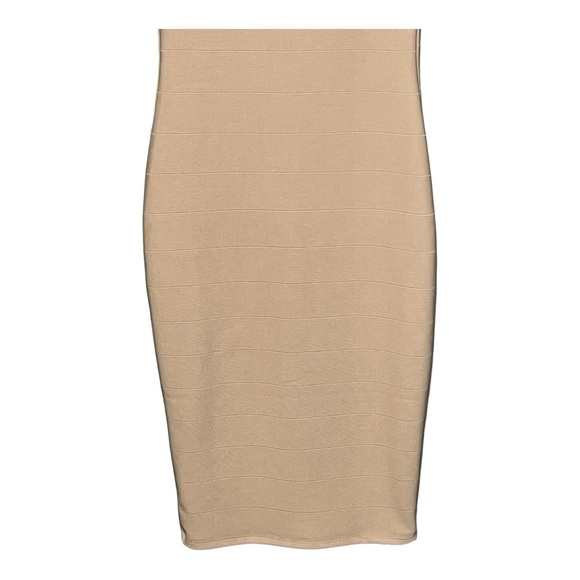 Fashion Nova Cowl Neck BodyCon Dress Midi Bandage Zipper Clubwear Small Pink - Picture 9 of 9